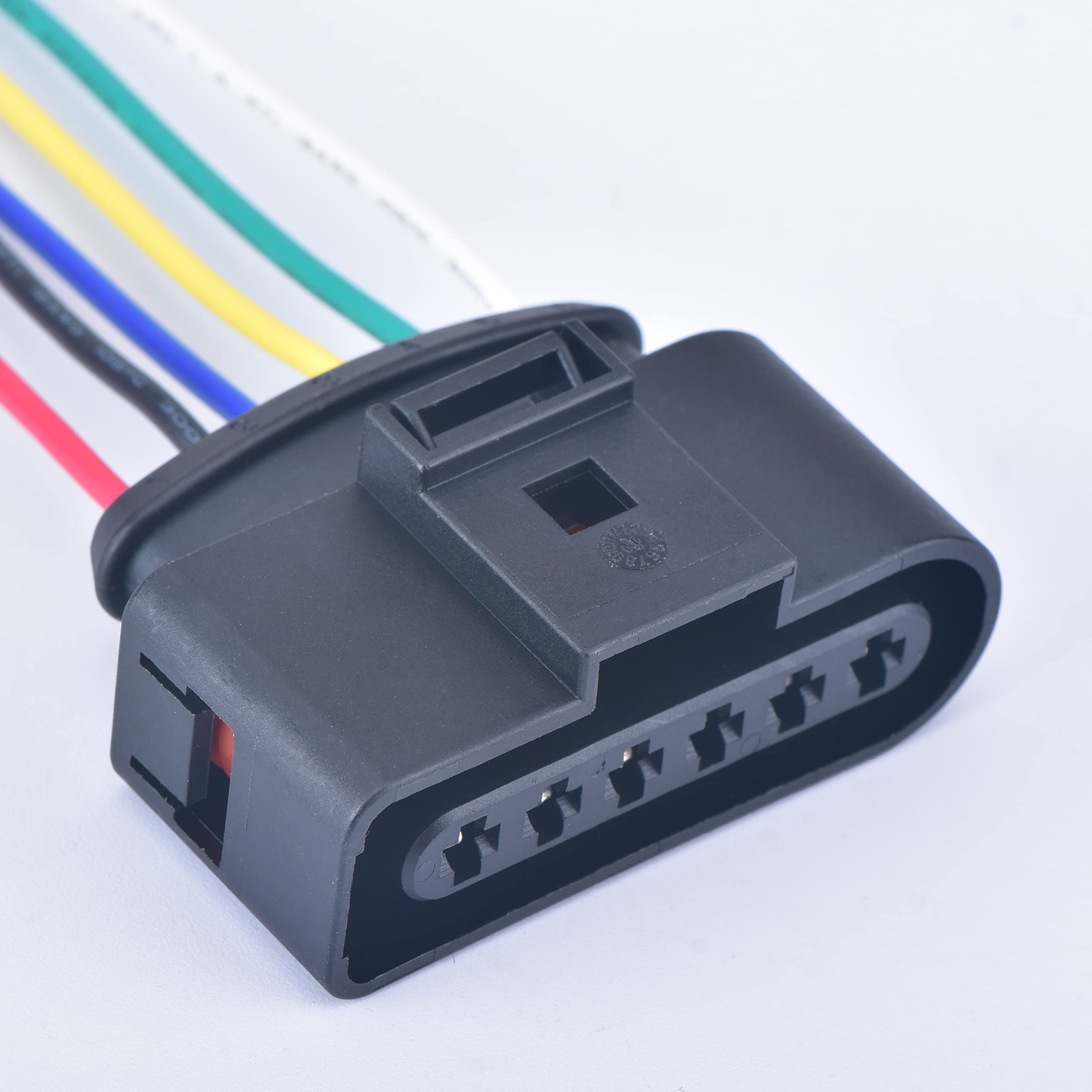 6 Pin 3.5mm Waterproof Electrical Connector - Ignition Coil Wire Harness Plug 1J0973726 Compatible with Audi VW - Perfect for Engine Repairs & Automotive Electrical Upgrades