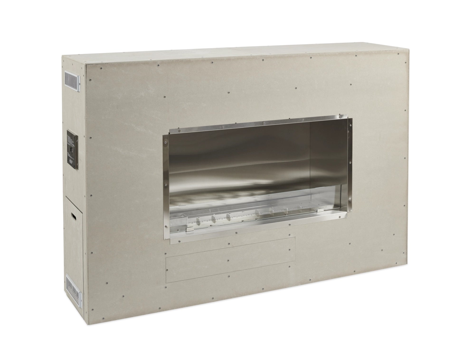 Ready-to-Finish Single Sided Outdoor Fireplace by The Outdoor Greatroom Company - Perfect for Patio, Backyard & Garden Gatherings