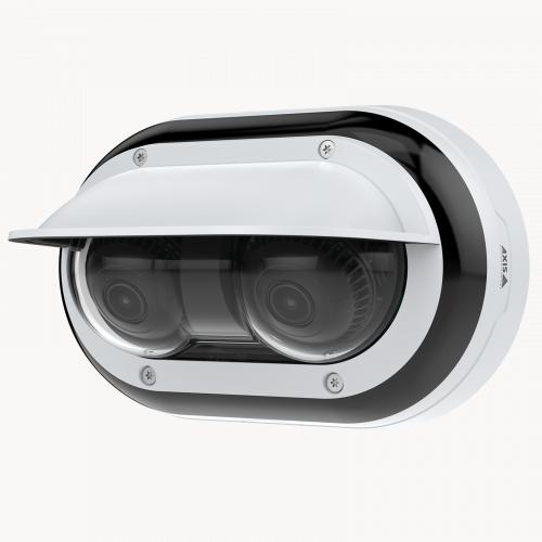 Axis Communications P4707 PLVE 5MP Outdoor Dual Sensor Dome Security Camera with Night Vision - Weatherproof Surveillance for Home & Business Protection (24/7 Monitoring, Motion Detection)