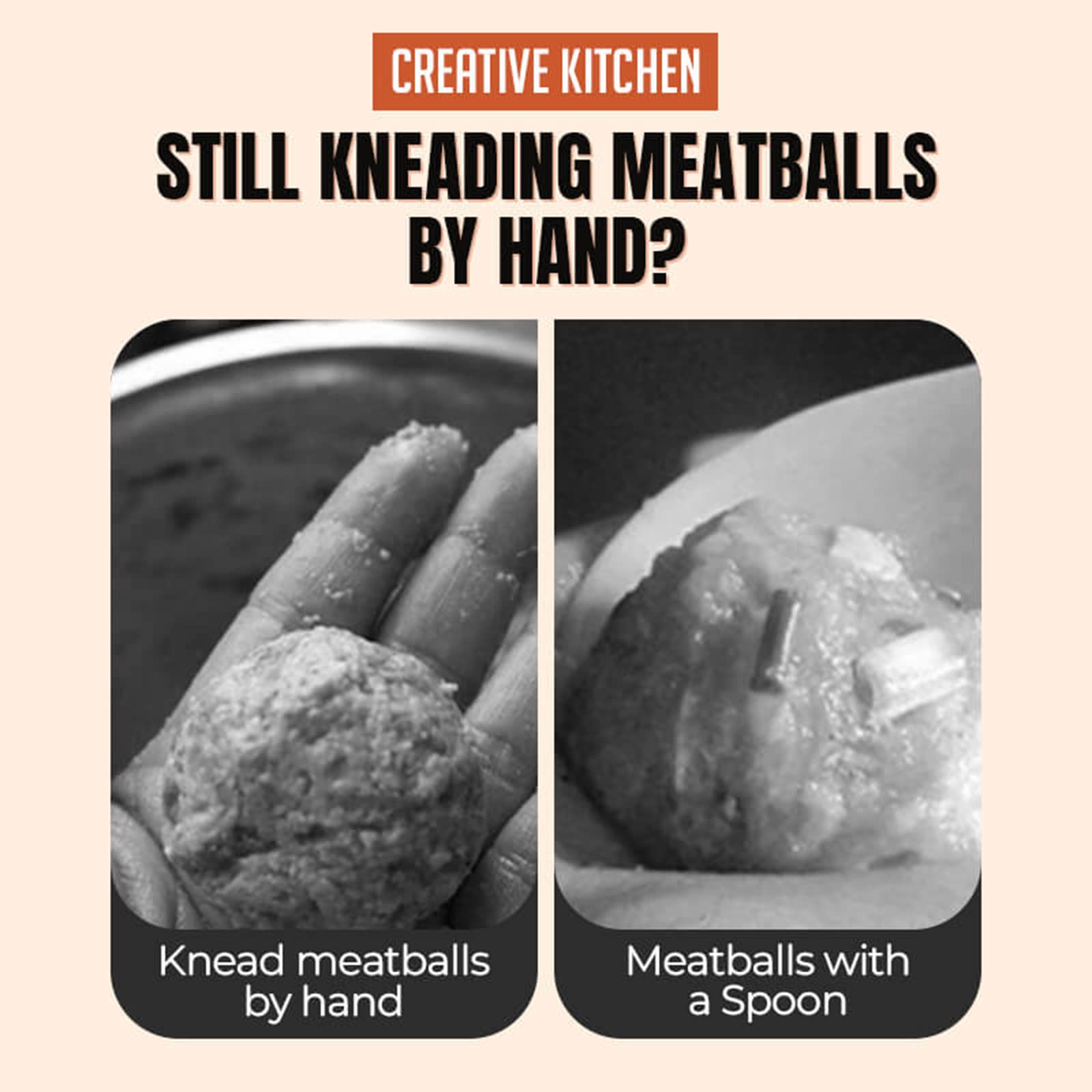 2024 Stainless Steel & Food-Grade Plastic Meatball Scoop Maker - Non-Stick Kitchen Tool for Perfect Homemade Meatballs | Ideal for Italian Cooking, Meal Prep & Party Appetizers