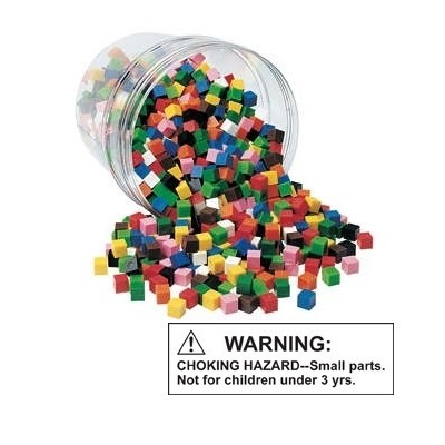 1000-Piece 10-Color Centimeter Cubes Set - Math Manipulatives for Kids, Classroom & Homeschool Learning, STEM Activities & Educational Games