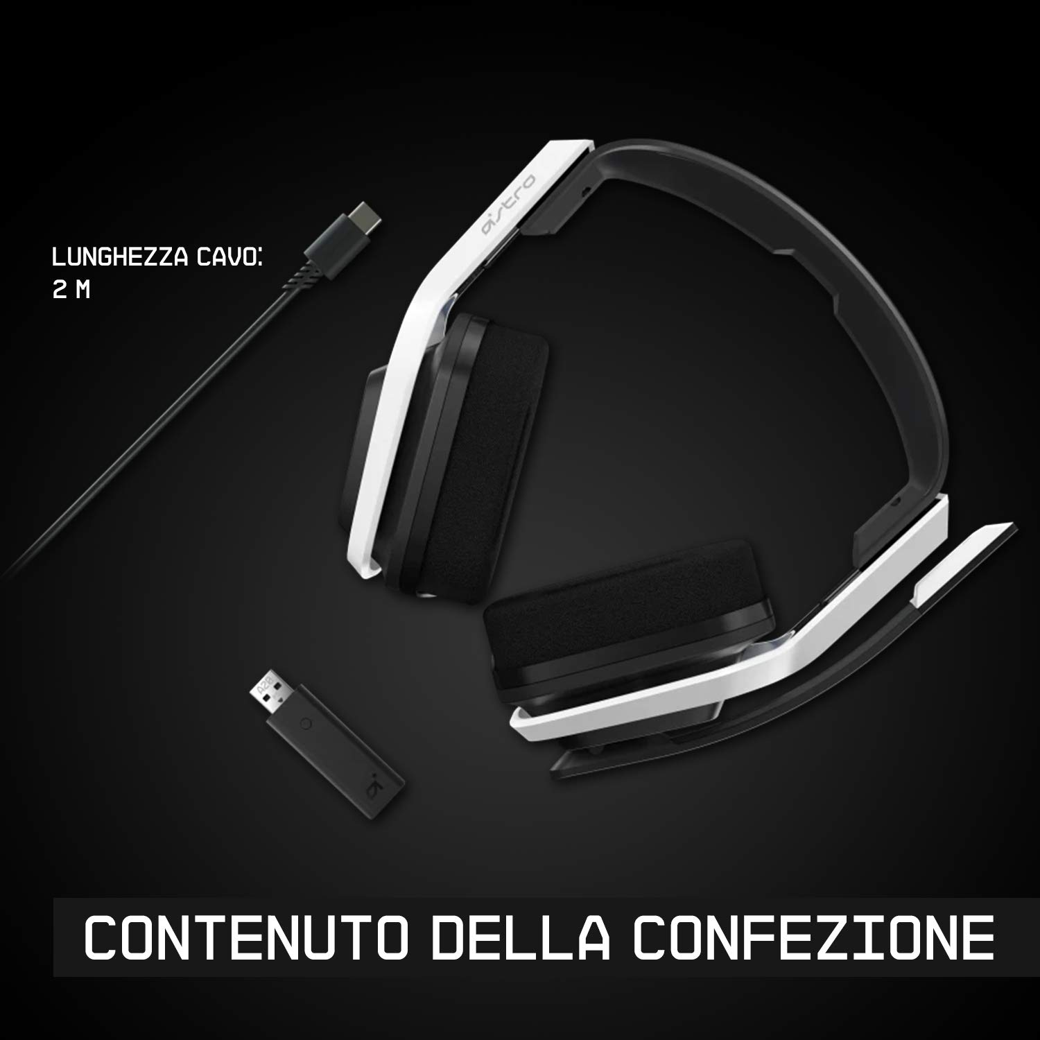 ASTRO Gaming A20 Wireless Gaming Headset Gen 2 - Lightweight & Durable, Flip-to-Mute Mic, 15+ Hour Battery Life, 15m Wireless Range - Compatible with PS5, PS4, PC & Mac - Multicolor - Perfect for Competitive Gaming & Long Streaming Sessions