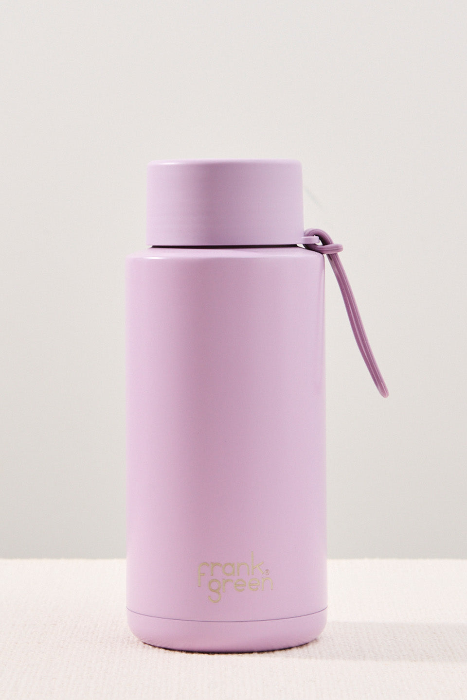 Eco-Friendly Ceramic Reusable Water Bottle 1 Liter (34oz) - Lilac Haze Color | Perfect for Gym, Office & Outdoor Activities