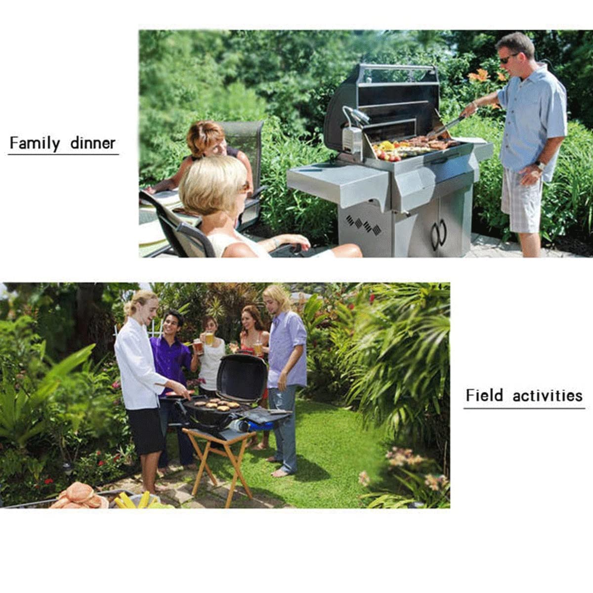 10PCS Stainless Steel BBQ Grill Tools Set with Storage Bag - Heavy Duty Grilling Utensils for Outdoor Cooking, Camping & Backyard Parties - Perfect Gift for Men & Women Who Love BBQ