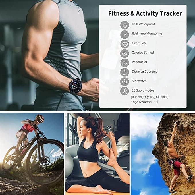 CISIYOO Smart Watch with Bluetooth Headphones - 1.28