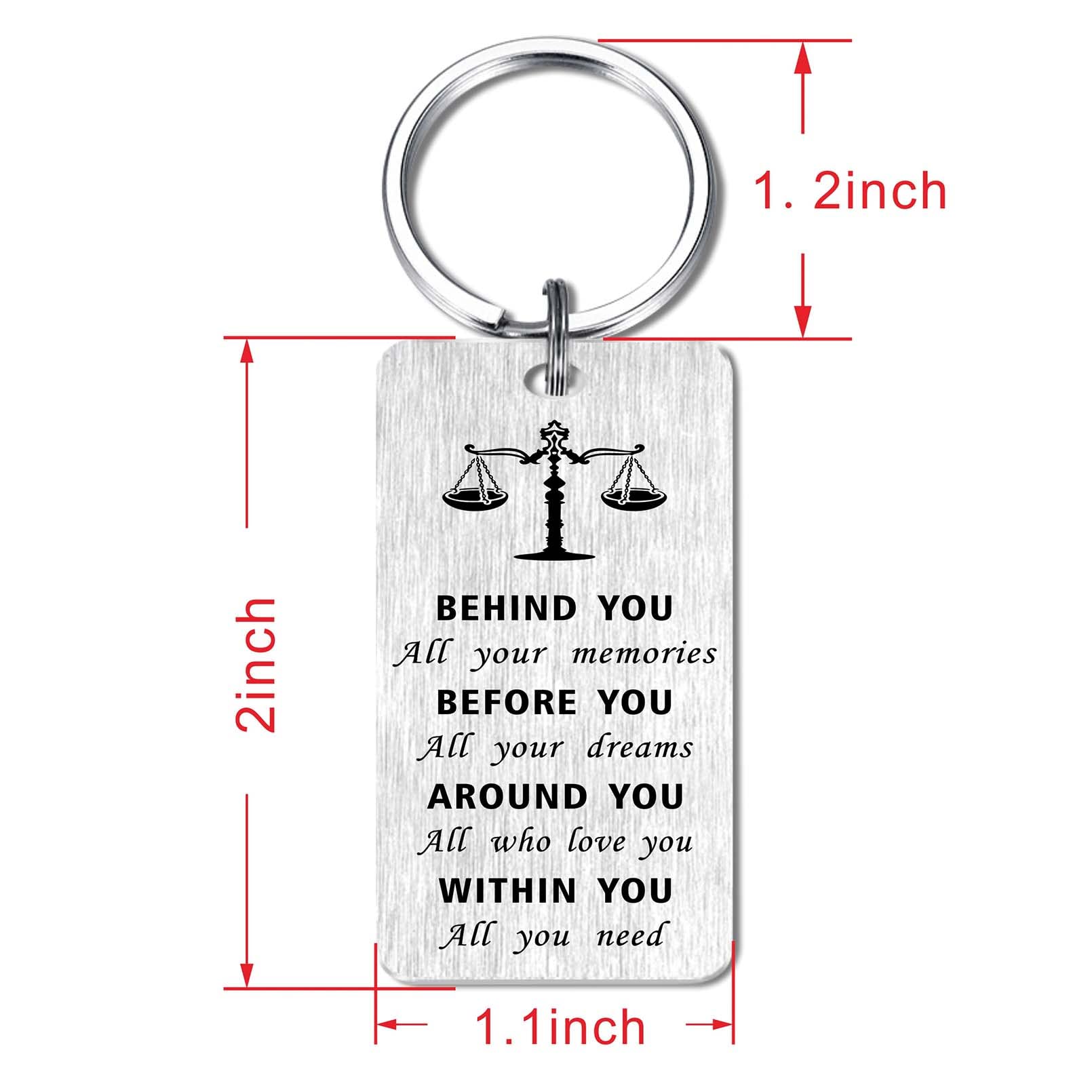 2025 Graduation Gifts - Personalized Class of 2025 Keychain with 'Behind You All Your Memories' Engraving - Perfect Graduation Present for High School & College Grads - Great for Commencement, Yearbook Signings & Alumni Reunions