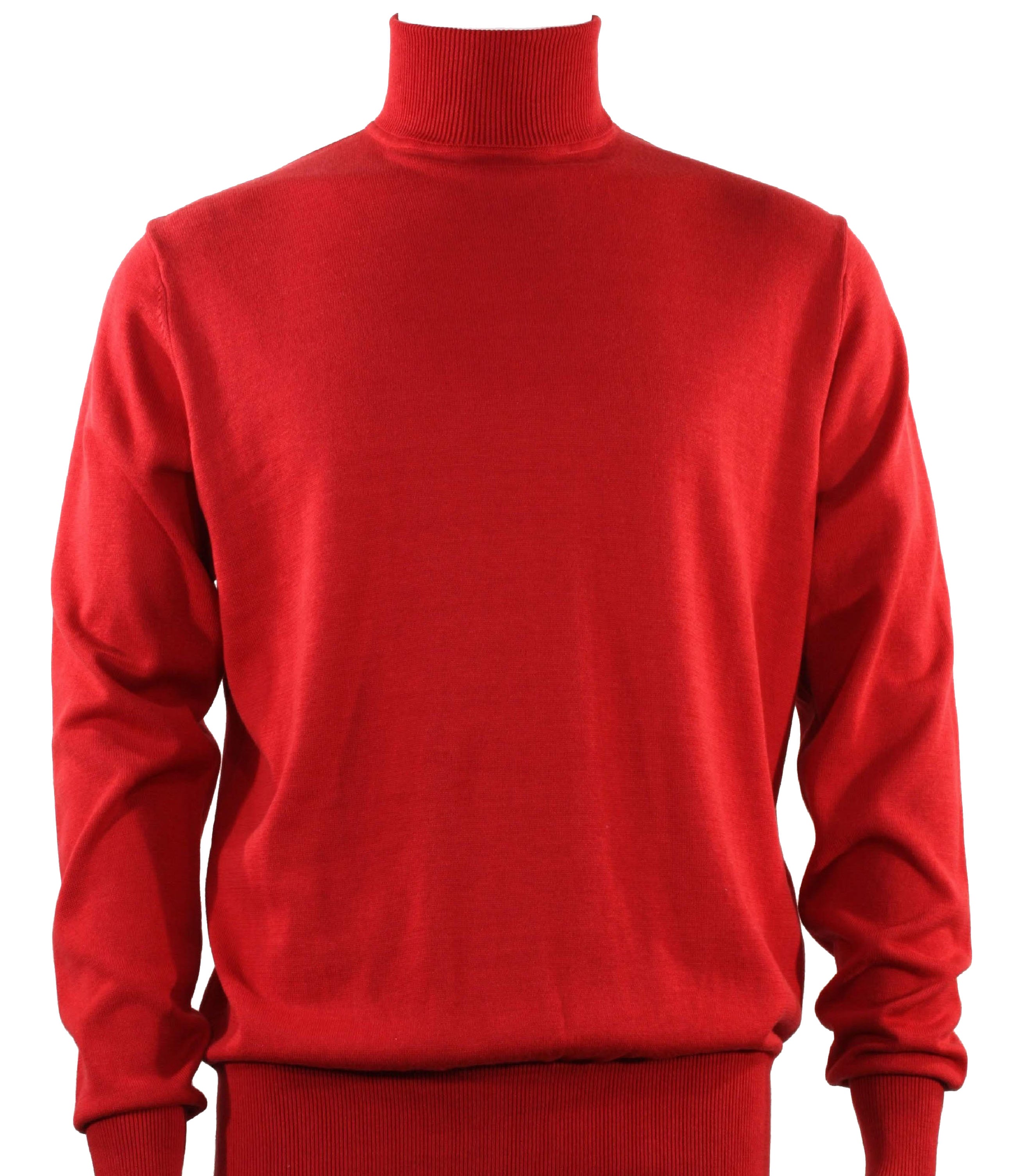 Bassiri Long Sleeve Turtleneck Red Sweater for Women - Soft Winter Knit Pullover, Cozy Cold Weather Fashion Top (Perfect for Office, Date Night & Holiday Outfits)