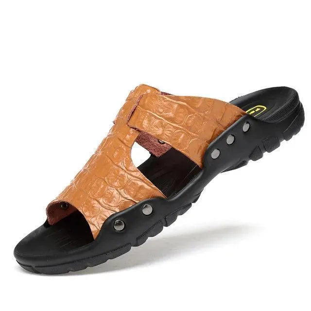 Valston Genuine Leather Sandals for Women - Comfortable Summer Casual Shoes - Perfect for Beach, Vacation & Outdoor Walking