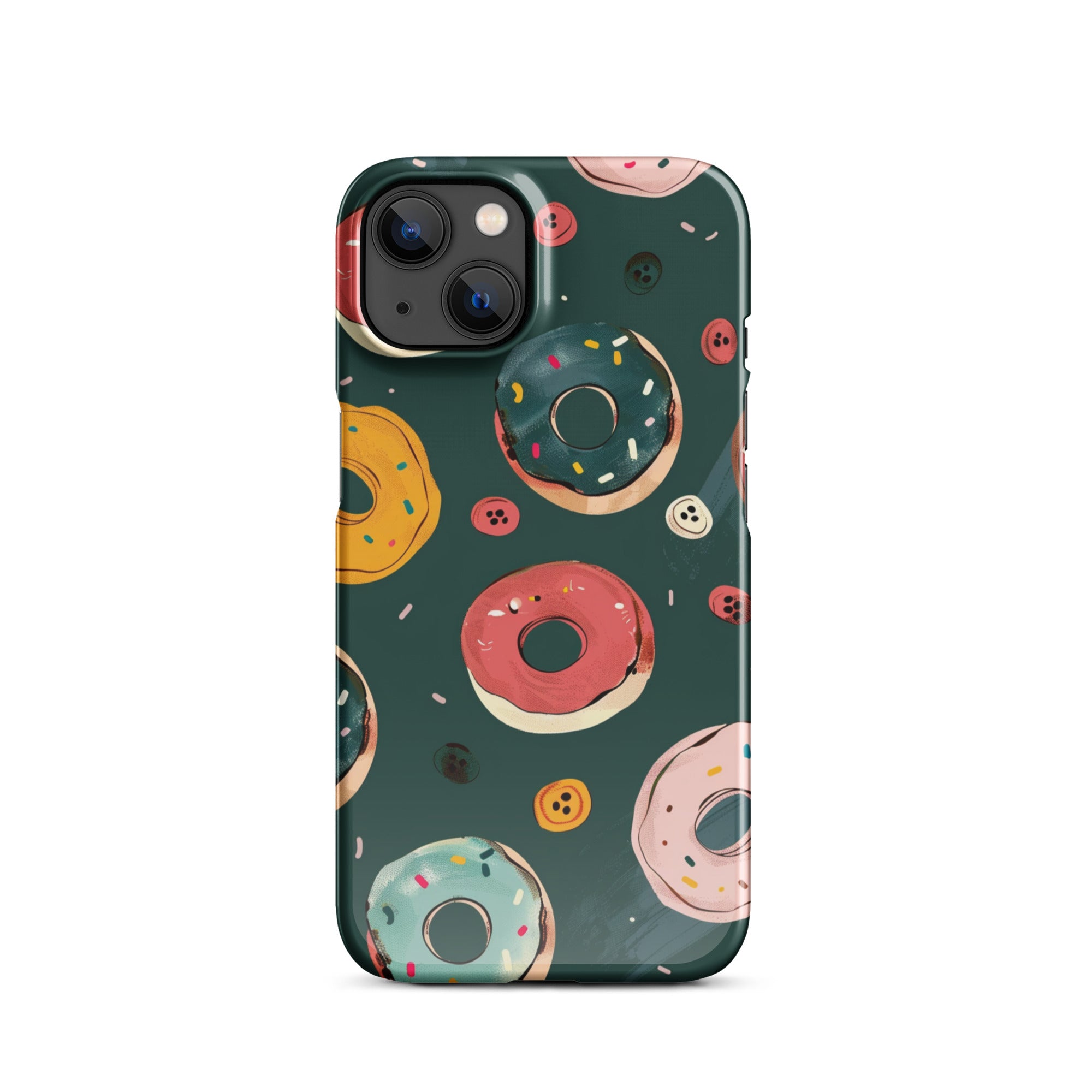 Premium Donut Snap Case for iPhone 14/13/12/11 Pro Max XR - Cute Protective Phone Cover with Shock Absorption - Perfect for Everyday Use, Travel & Gift Giving