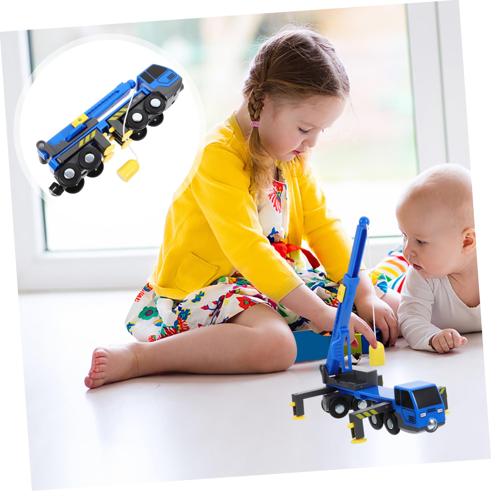 MOLUCFKU Construction Vehicle Toy Set - 6-Piece Playmobile Toy Cars, Dump Truck, Excavator & More - Fun Educational Toys for Kids Ages 3-8 - Perfect for Sandbox Play, Birthday Gifts & Pretend Construction Scenes