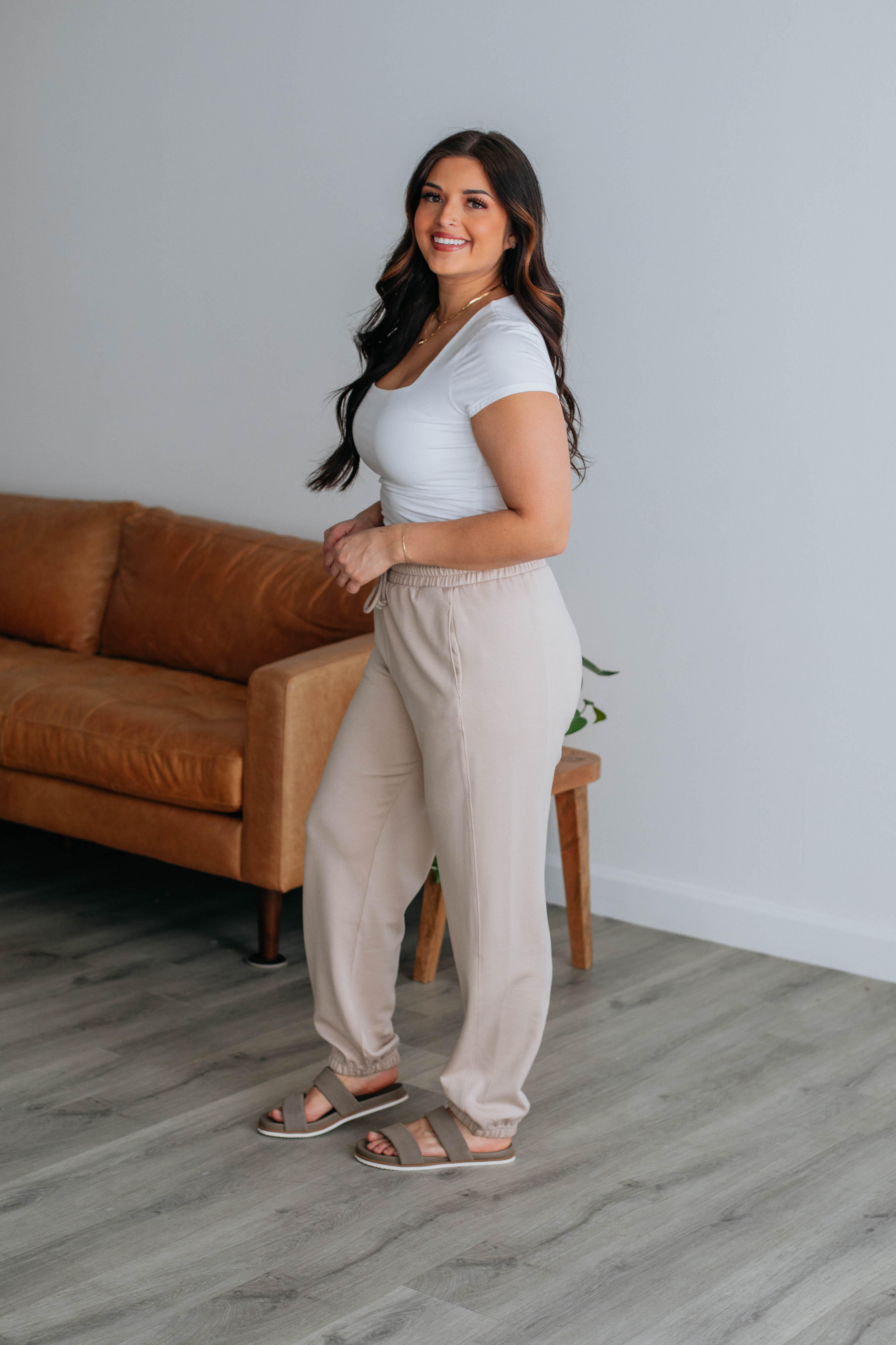 Corwin Lounge Joggers for Women - Soft Natural Cotton Comfort Pants - Perfect for Yoga, Running Errands & Relaxing at Home