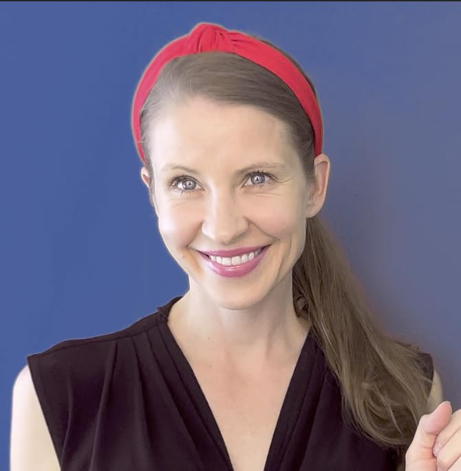 Stylish Red Headbands & Scrunchies for Women and Girls - Soft Hair Accessories for Workouts, Yoga, Fashion & Everyday Wear