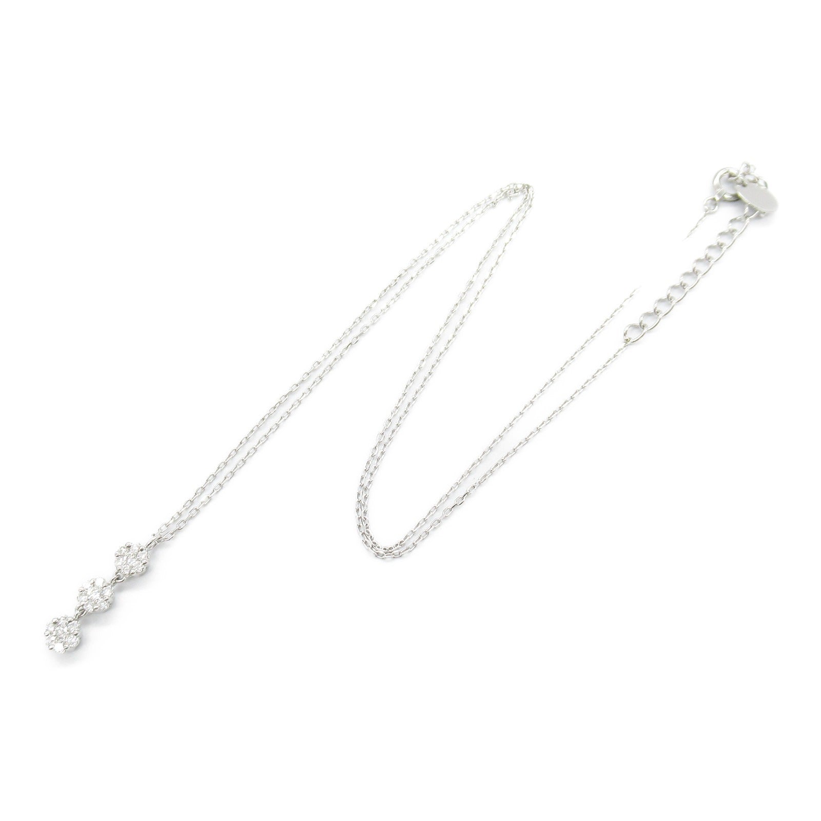 4℃ Diamond Necklace Pt850 Platinum - Elegant 18K White Gold Pendant for Women | Perfect for Weddings, Anniversaries & Special Occasions