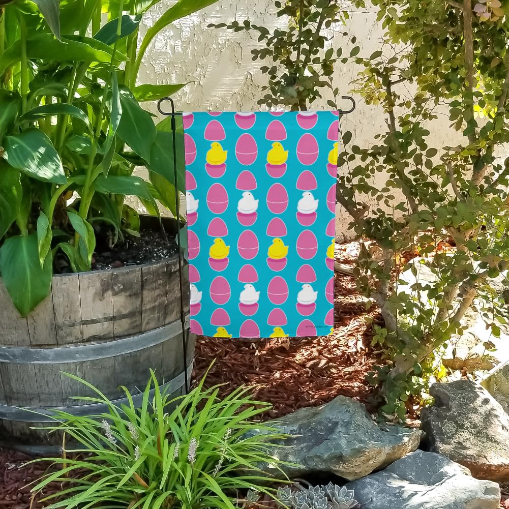 Peeps Easter Eggs Garden Flag for Spring Yard Decor