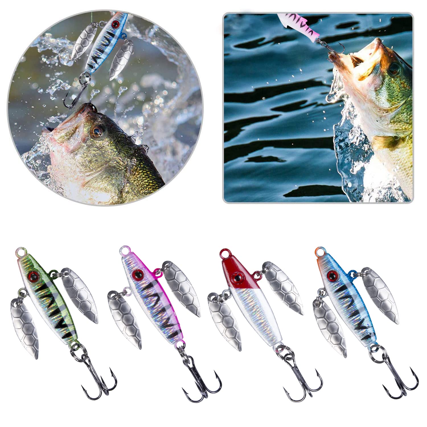 Premium Ice Fishing Jigs & Lures Kit with Tackle Box - Crappie Jig Heads for Winter Ice Fishing (14/15/16/31pcs) - Perfect for Ice Angling, Crappie & Panfish Fishing in Cold Weather