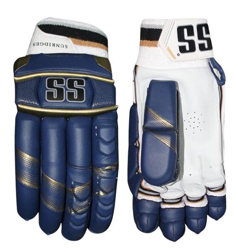 Premium SS IPL Batting Gloves GT (Navy Blue) - Cricket Sports Gear for Practice & Matches - Ideal for Professional & Amateur Players