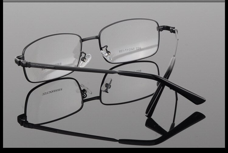 Bclear Men's Full Rim Eyeglasses Gold Plated Frame S902 - Stylish Reading Glasses for Work, Driving & Daily Use