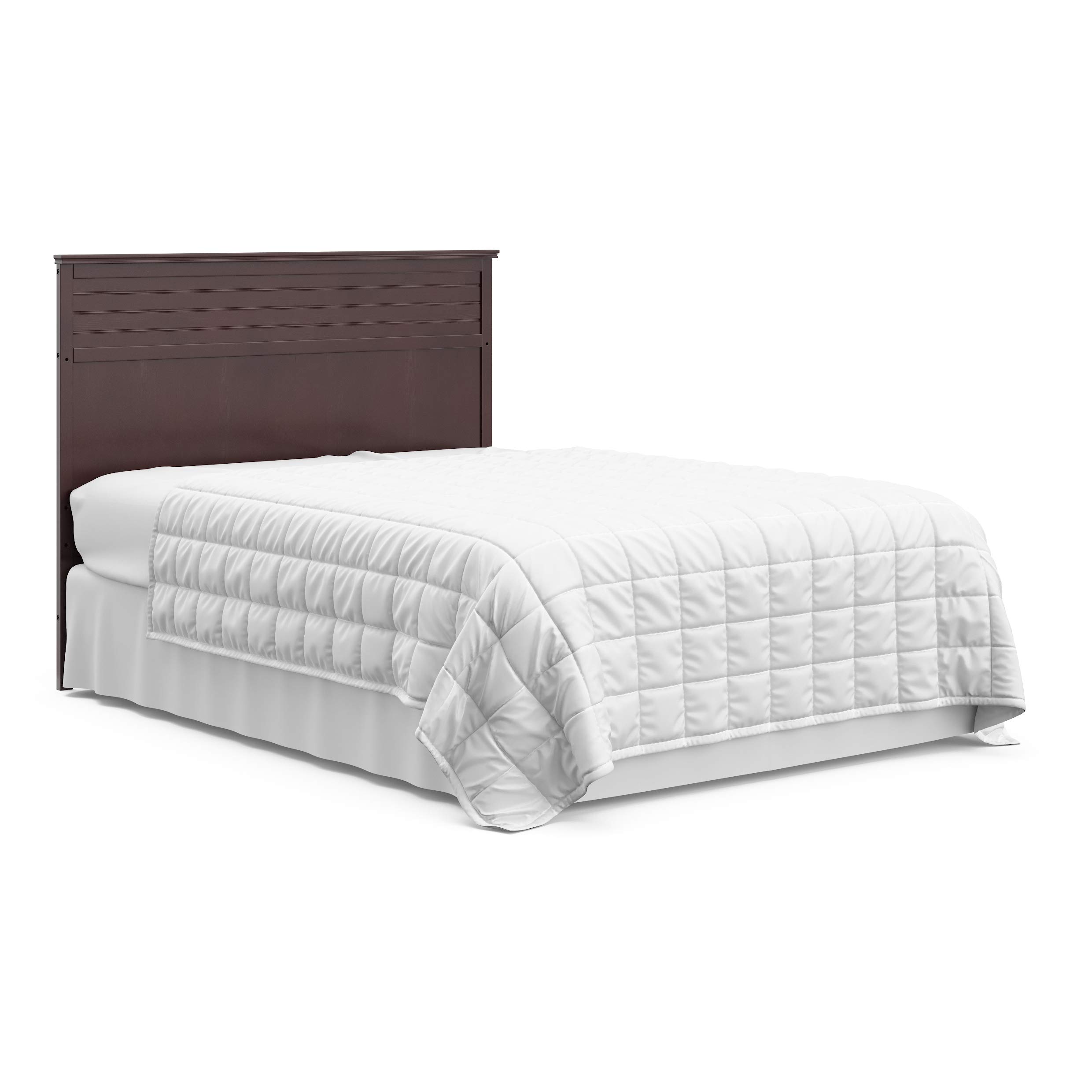 Storkcraft Homestead 5-in-1 Convertible Crib with Storage Drawer in Espresso - Baby Crib to Toddler Bed, Daybed & Full Bed Conversion - Nursery Furniture with Built-in Storage - Perfect for Small Spaces & Growing Families