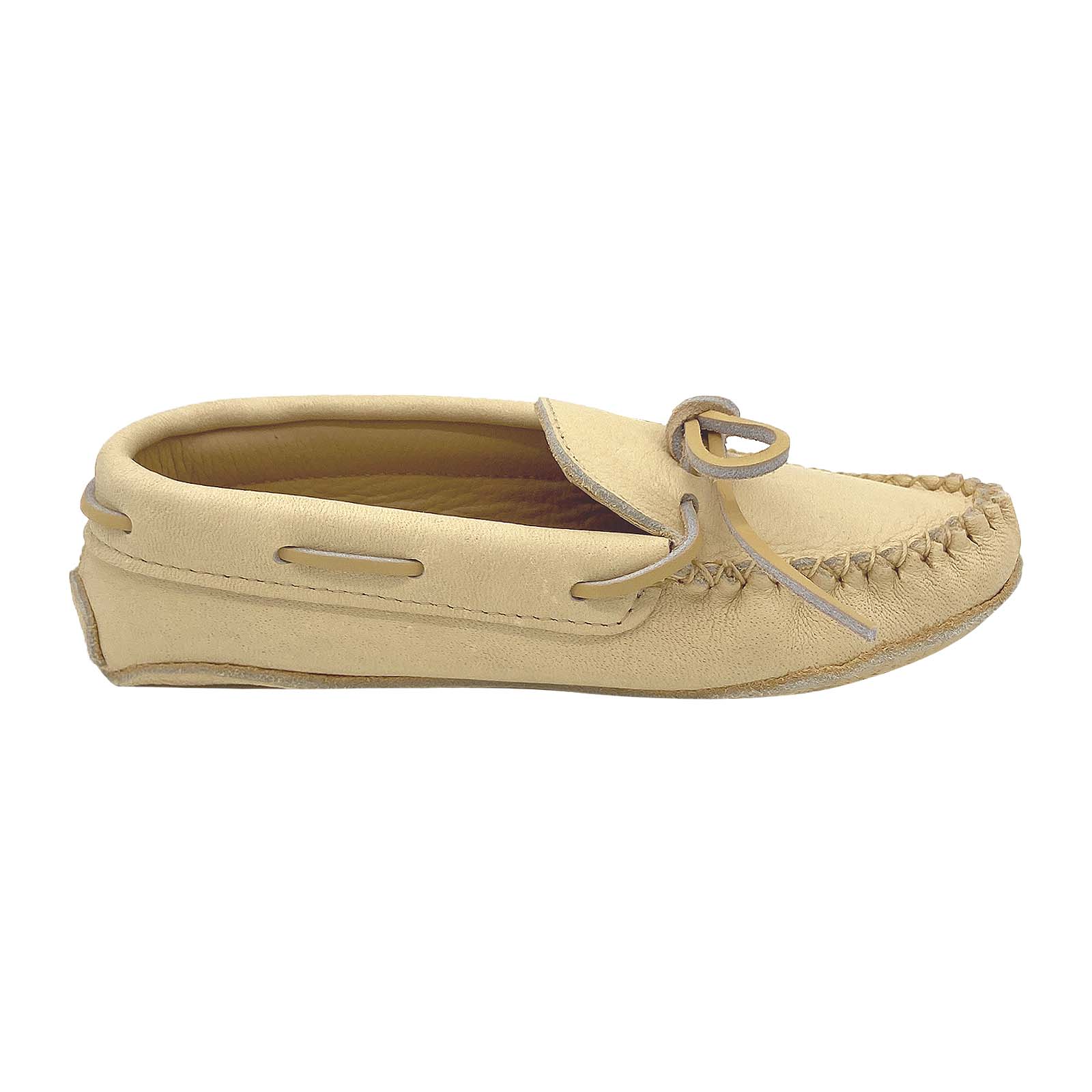 Premium Women's Soft Sole Caribou Leather Slippers - Cozy Indoor & Outdoor Comfort for Relaxation at Home