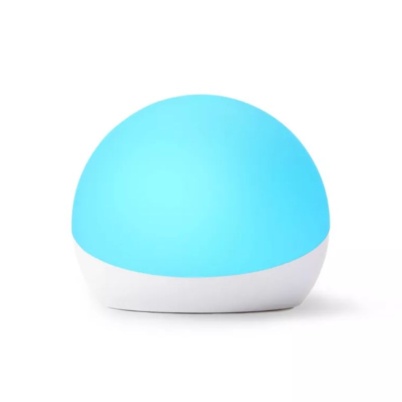 Echo Glow Multicolor Smart Lamp - White | Smart Home Lighting for Bedroom, Living Room & Party Decor