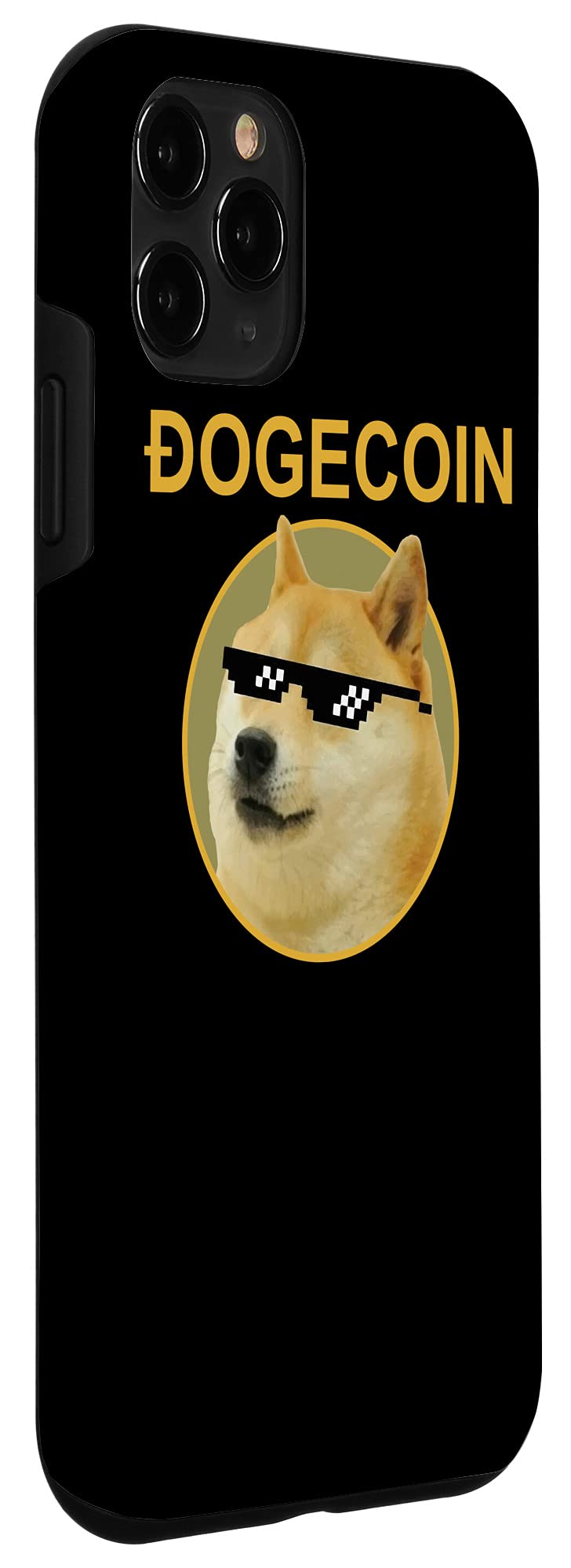iPhone 11 Pro Case with Dogecoin Logo - Funny Crypto Meme 'Doge to the Moon' Design for Men - Perfect for Crypto Enthusiasts & Meme Lovers