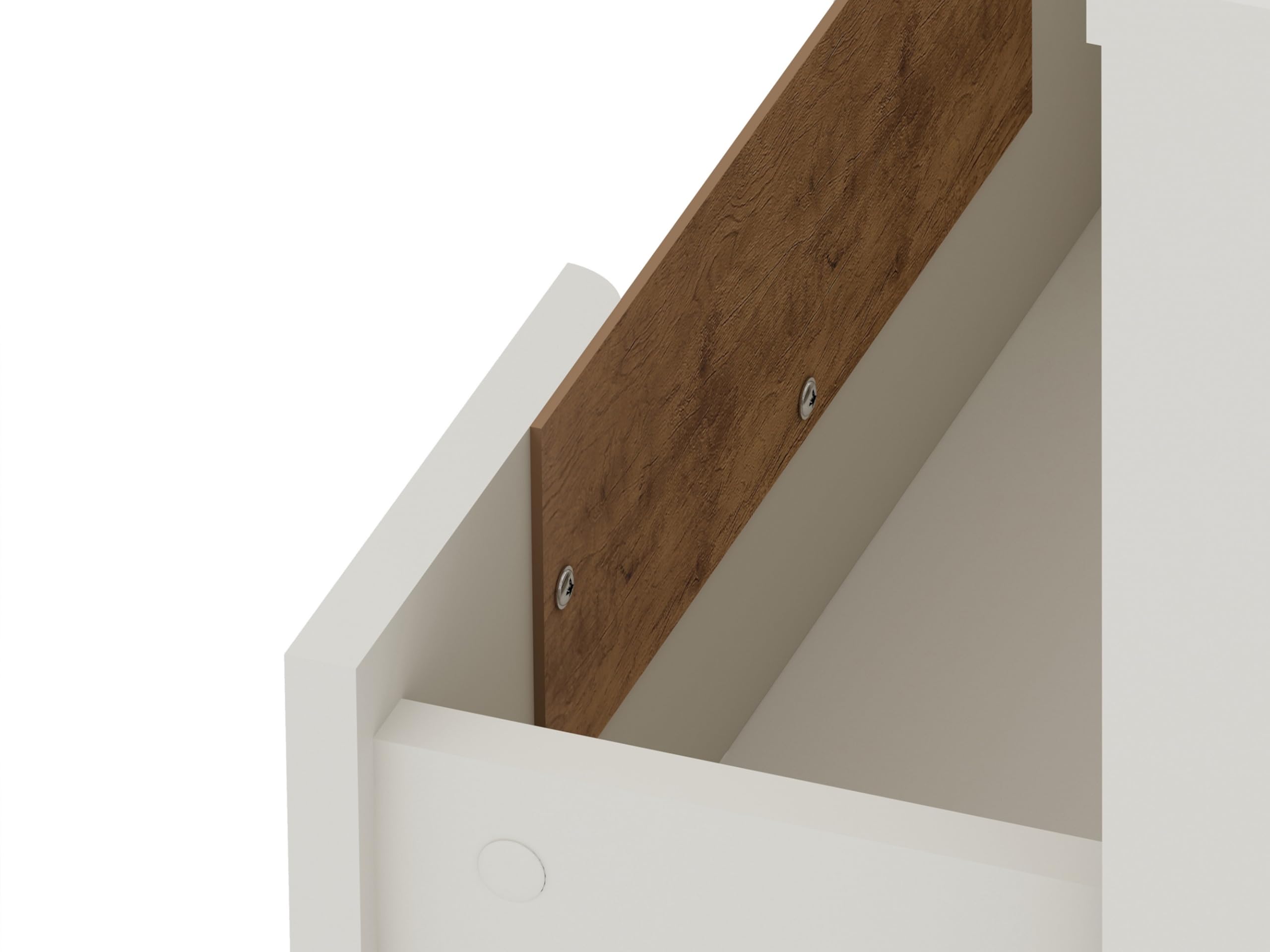 Mid Century Modern Nightstands Set of 2 - Minimalist Bedside Tables with Drawers for Bedroom Storage, Off-White Display Organizer | Perfect for Master Bedroom, Guest Room & Living Room Décor