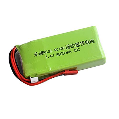 7.4V 2800mAh 20C LiPo Battery 2S Rechargeable Lithium Polymer Battery for Radiolink RC3S RC4GS RC6GS RC Transmitter Remote Controller - Perfect for RC Cars, Drones, and Remote Control Toys