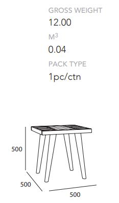 SIVAN 50x50cm Acacia Solid Wood Side Table - Brown | Modern End Table for Living Room, Bedroom & Office