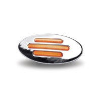 Peterbilt Flatline Amber LED Fender Light - Durable Truck Side Marker Lights for Semi Trailers & Heavy Duty Vehicles - Perfect for Night Driving & Enhanced Road Safety