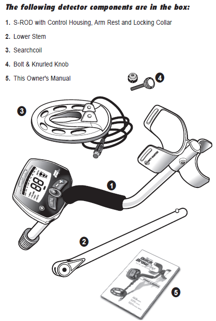 Bounty Hunter Quick Draw Pro Metal Detector with 10