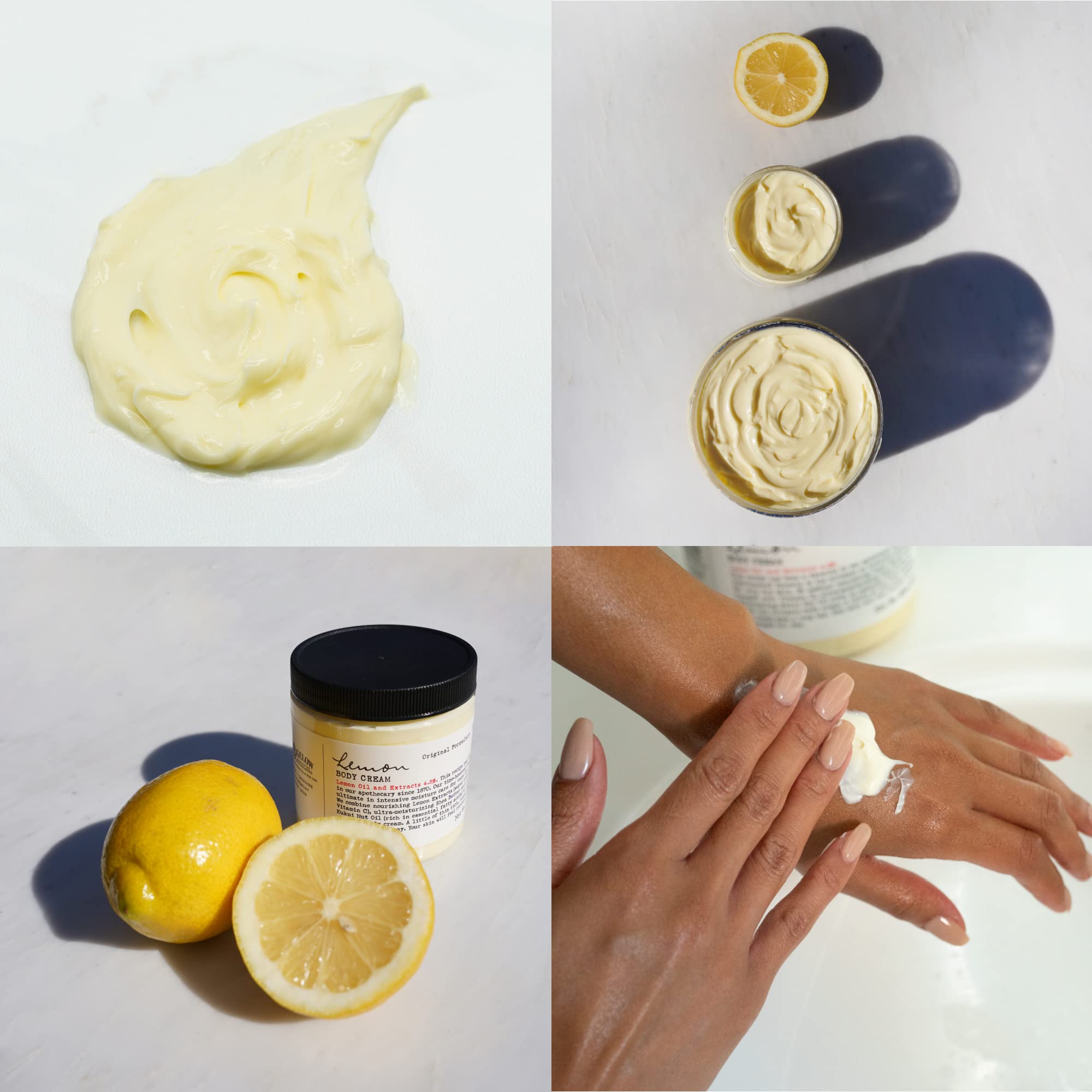 C.O. Bigelow Lemon Body Cream - Ultra Moisturizing Shea Butter & Kukui Nut Oil Body Lotion with Lemon Extract for Dry Skin - 32 oz - Perfect for Daily Hydration & Post-Shower Skin Care