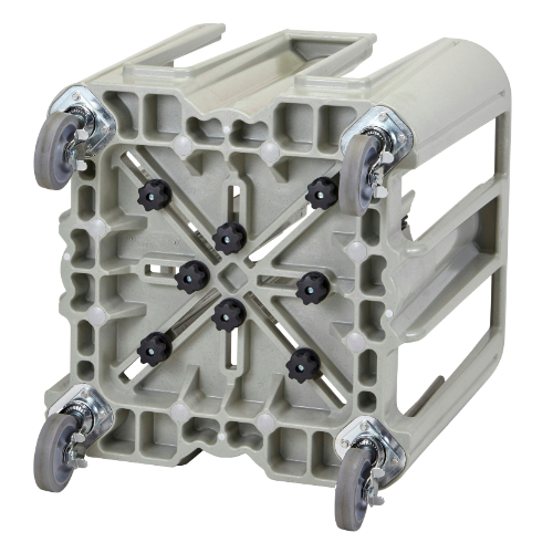 Cambro ADSC480 S Series Dish Caddy - Holds 4 to 12 Round Dishes (4 Towers, Speckled Grey) - Perfect for Restaurants, Catering & Commercial Dish Storage