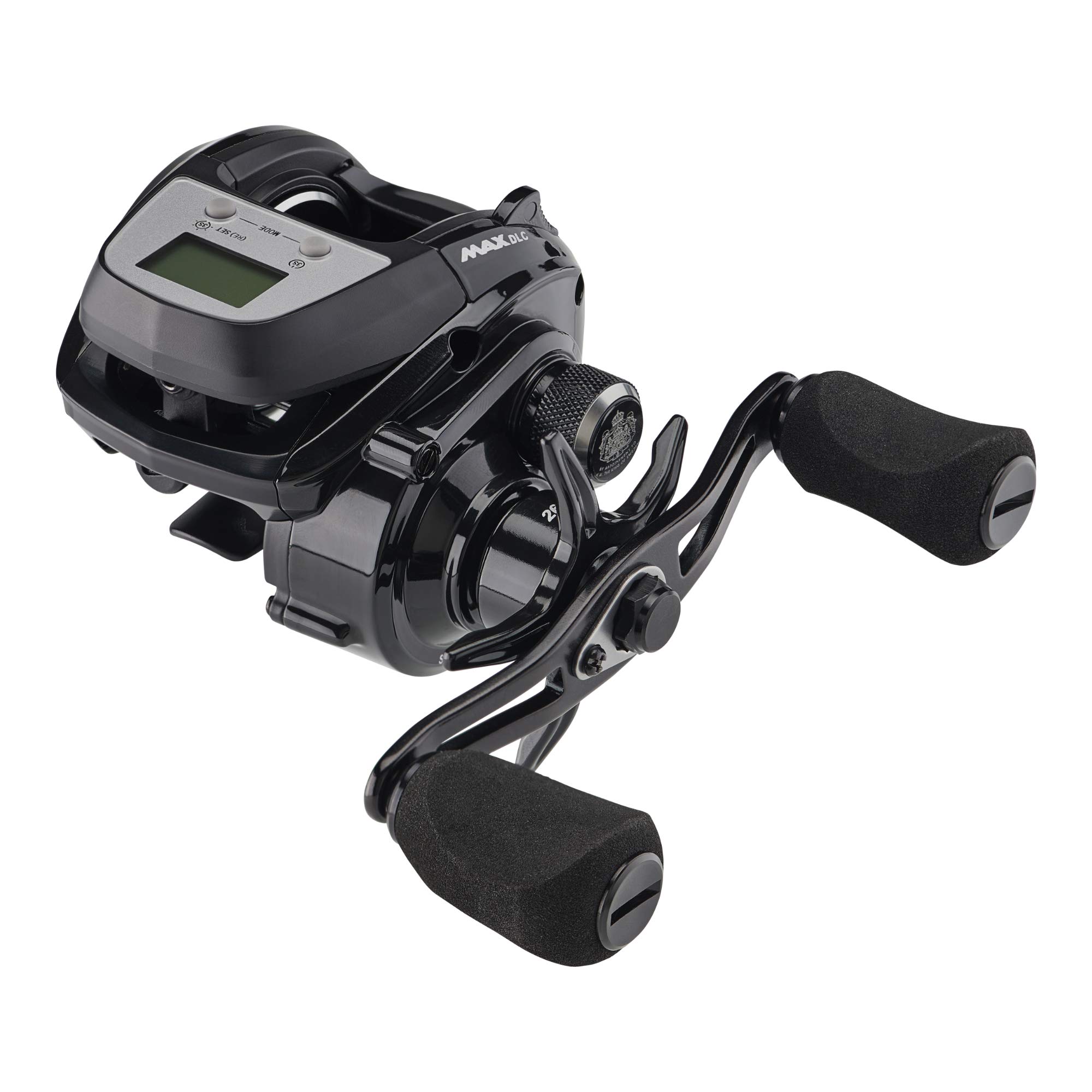 Abu Garcia Max Digital Line Counter Low Profile Baitcast Reel - Size LP (1498727) | Carbon Fiber Star Drag, 20lb/9kg Capacity | Durable Lightweight Fishing Reel for Bass, Walleye & Freshwater Fishing | Perfect for Casting, Trolling & Tournament Angling