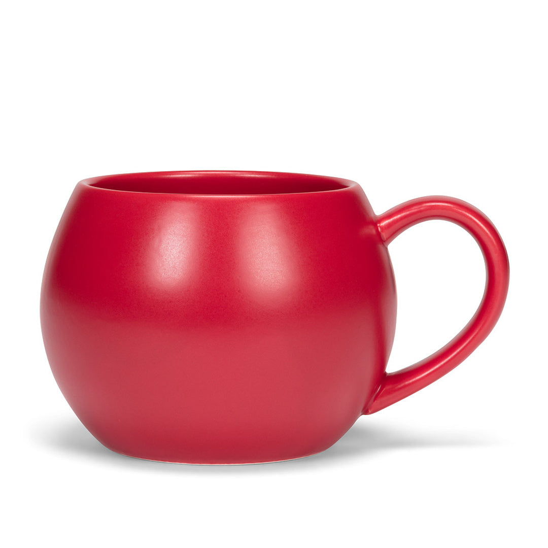 Abbott Ball Mug Matte Red 16oz - Insulated Coffee Cup for Hot & Cold Drinks, Perfect for Home, Office, or Camping Use