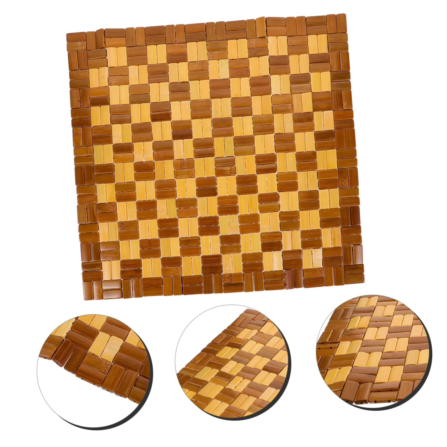 Breathable Bamboo Seat Cushion - Portable Cooling Mat for Outdoor & Indoor Use - Comfortable Sitting Pad for Adults, Kids, Camping, Picnics & Office Chairs