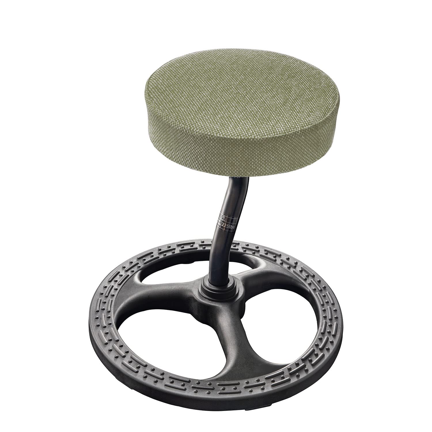 Active Sitting Stool for Stability & Balance - Non-Slip Base & Washable Cover - ADHD Chair for Office, School, Yoga & Fitness - Moss Green - Perfect for Home Office, Classroom & Meditation Spaces