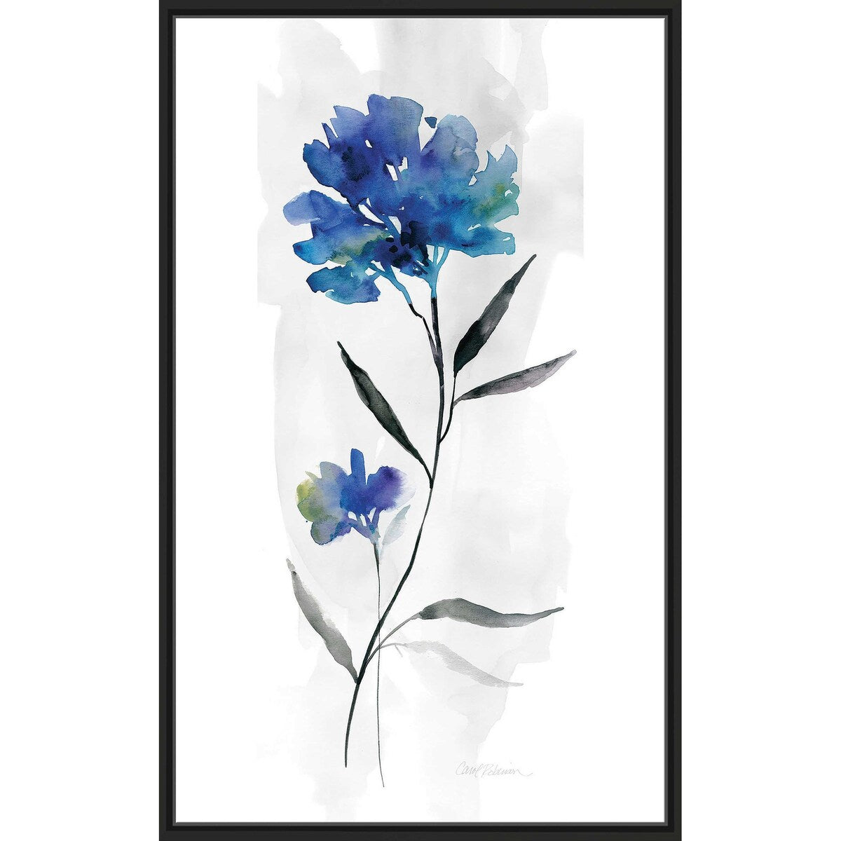 Beautiful Blue II by Carol Robinson - Framed Canvas Wall Art Print - Modern Home Decor for Living Room, Bedroom & Office