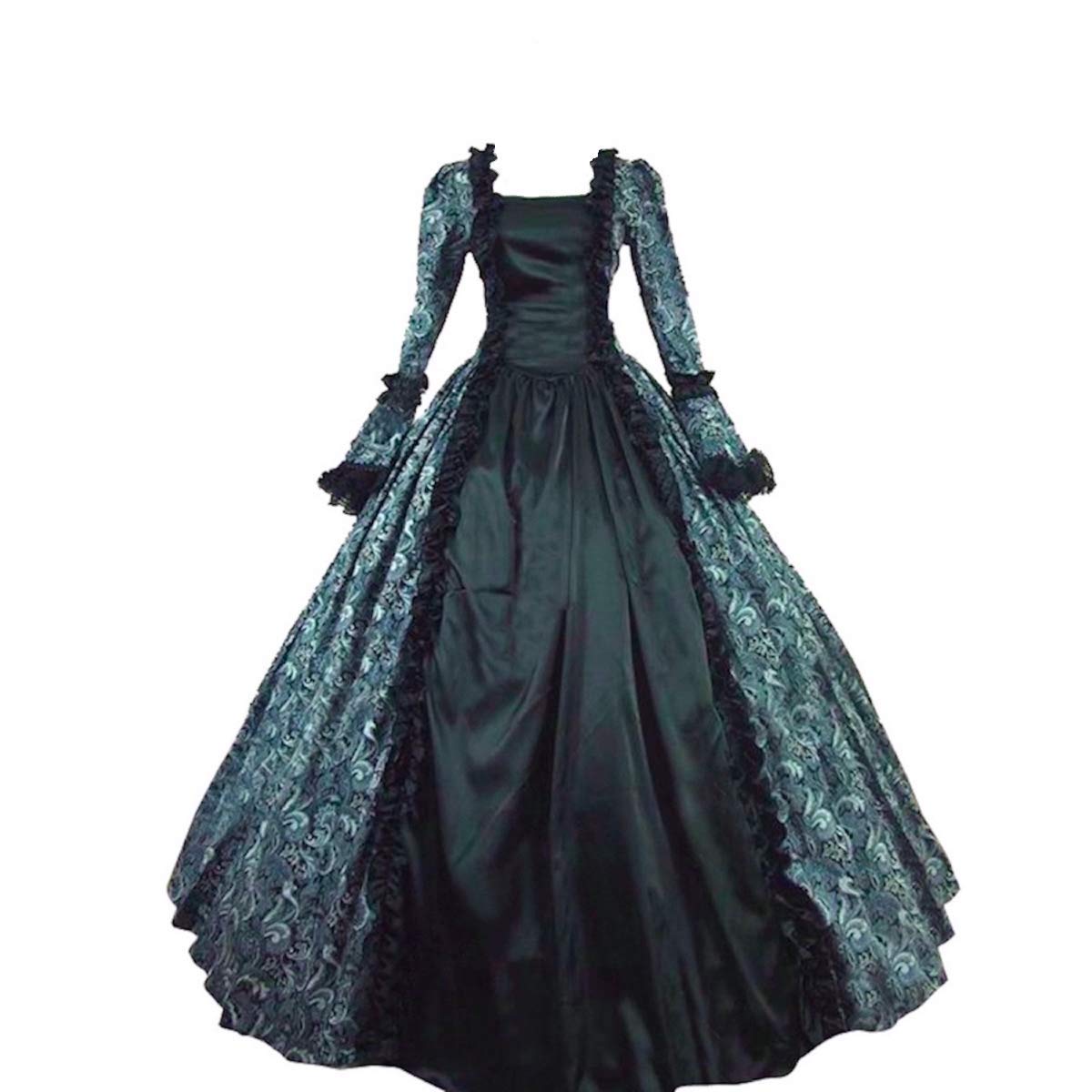 18th Century Women's Rococo Ball Gown - Gothic Victorian Masquerade Costume Dress for Halloween, Cosplay & Historical Reenactment