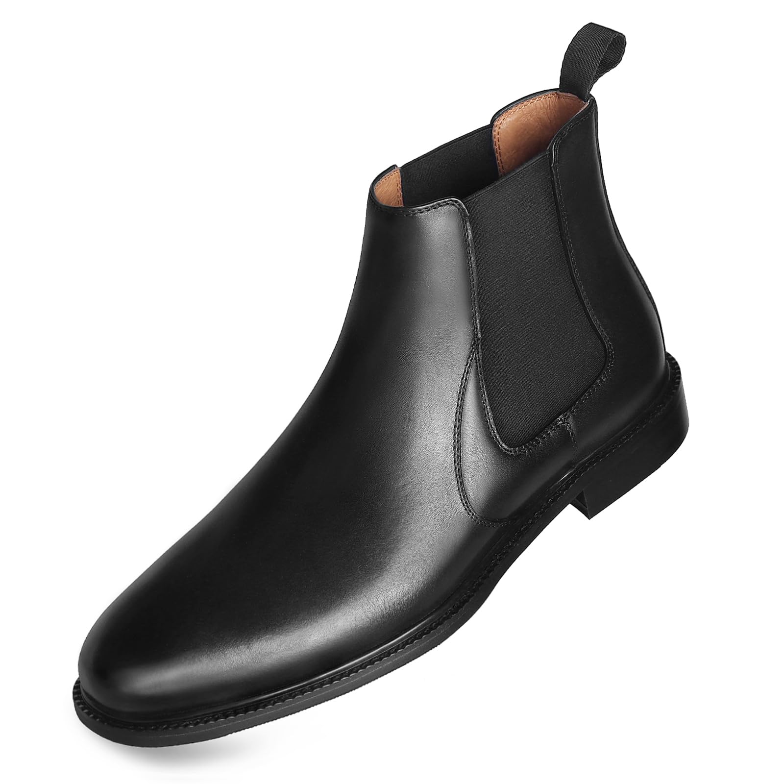 Premium Genuine Leather Men's Chelsea Boots - Slip On Dress Boots for Men | Comfortable & Stylish for Work, Casual Outfits & Date Nights