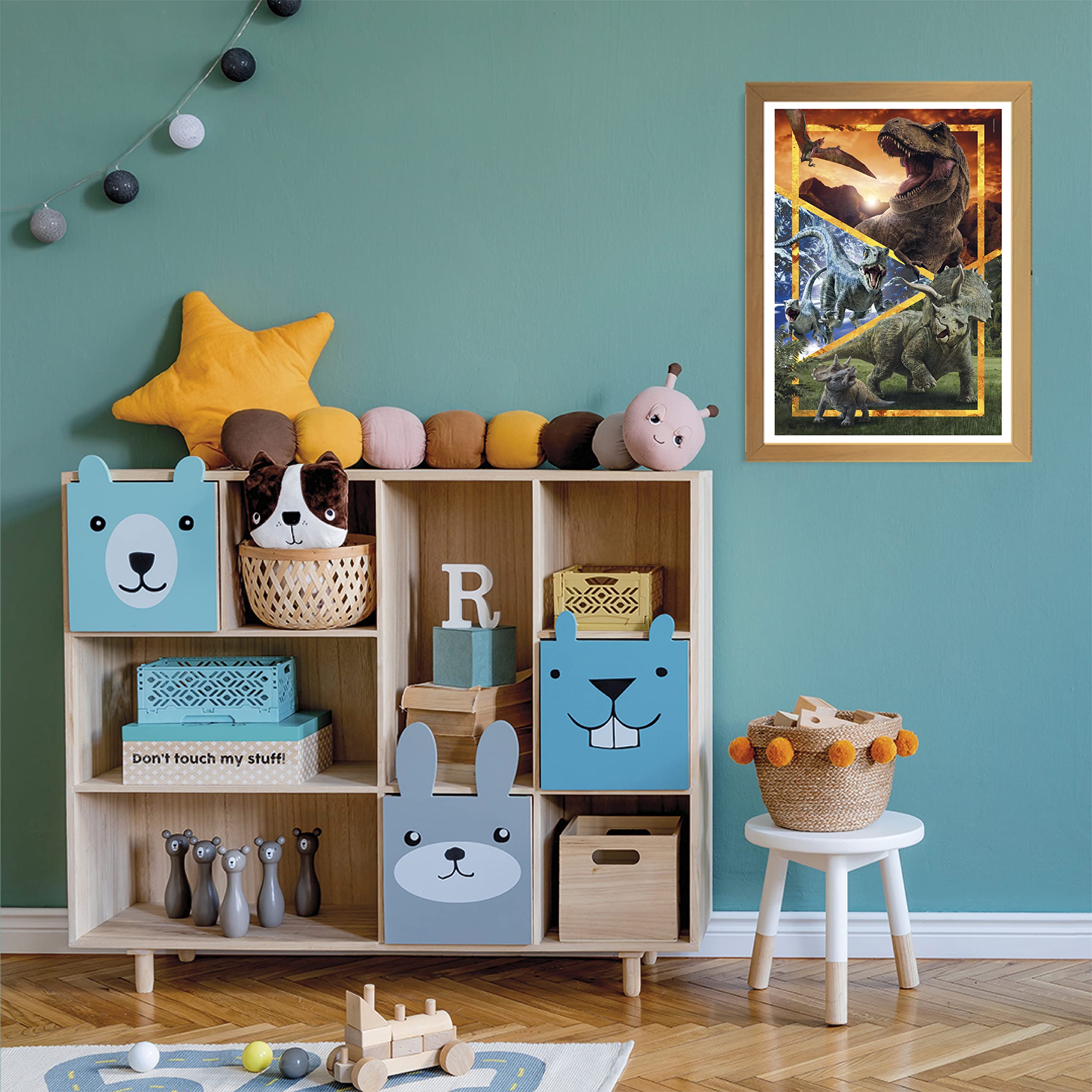 Clementoni Supercolor Puzzle 104 Pieces - Jurassic World Dinosaur Theme, Kids Puzzle for 6 Year Olds, Cartoon Puzzle Made in Italy - Perfect for Birthday Gifts, Family Game Night & Preschool Learning Activities