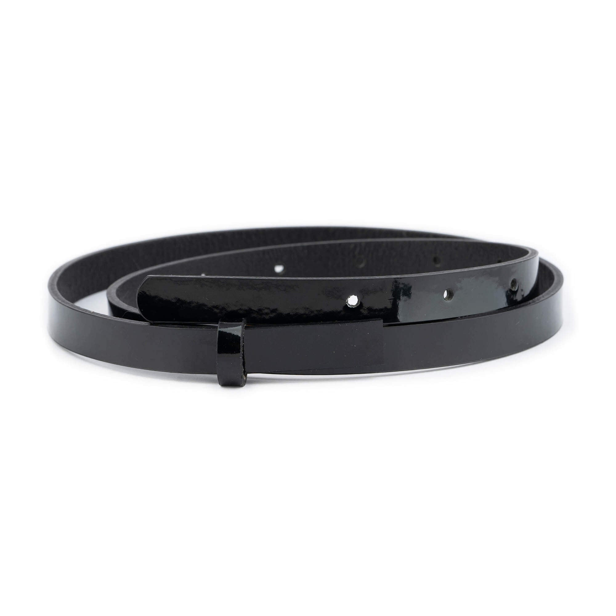 1.5cm Black Patent Leather Replacement Strap for YSL Buckles - Women's Fashion Accessory for Handbags, Belts & DIY Projects