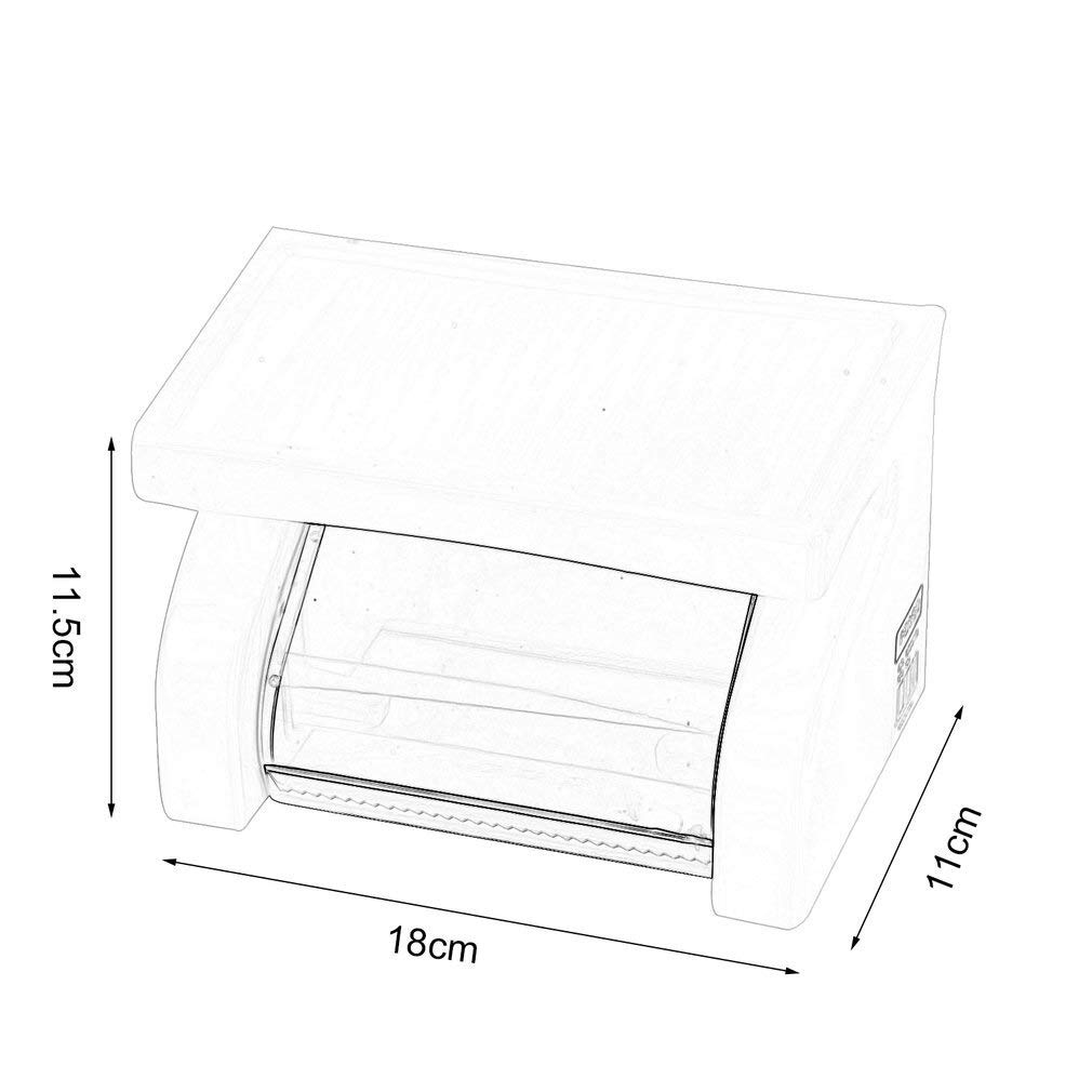 Durable Plastic Toilet Paper Holder - Bathroom Tissue Roll Dispenser with Wall Mount - Perfect for Home, Office, and RV Bathroom Organization