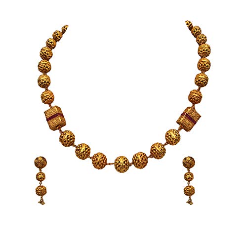Antique Necklace-MM 74-RED