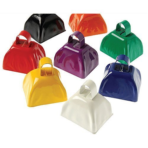 Best U.S. Toy Cowbells in Black - Fun Musical Instrument for Kids, Parties & Sporting Events