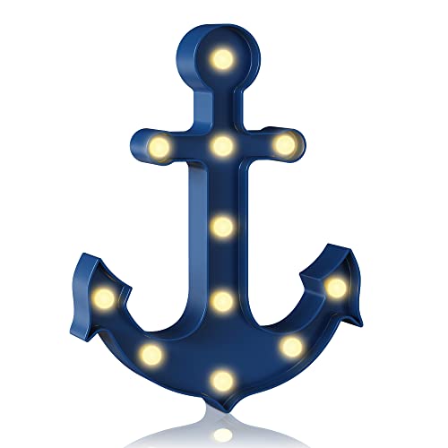 Ship Anchor Blue