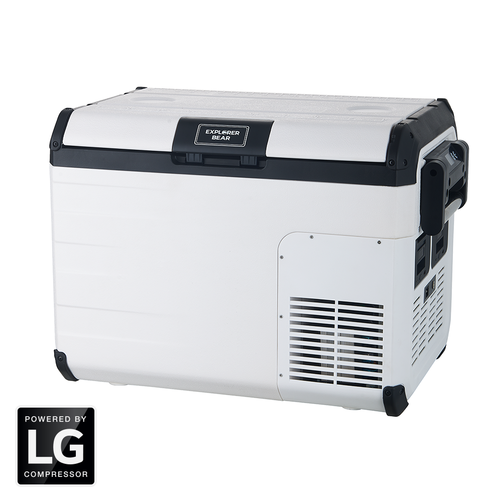 Explorer Bear UR35W 37QT/35L 12V/24V Portable Electric Fridge Freezer with LG Compressor - Perfect for Camping, Road Trips & Outdoor Adventures