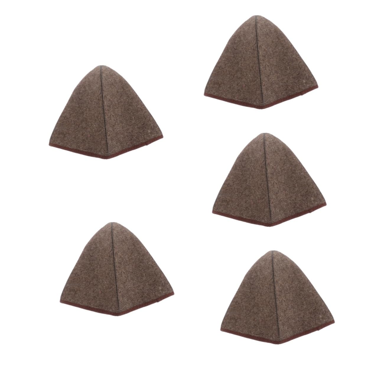 GANAZONO 5-Pack Felt Sauna Hat for Men - Wool Spa & Shower Cap, Soft Bath Accessories for Sauna, Steam Room & Home Relaxation | Portable & Comfortable