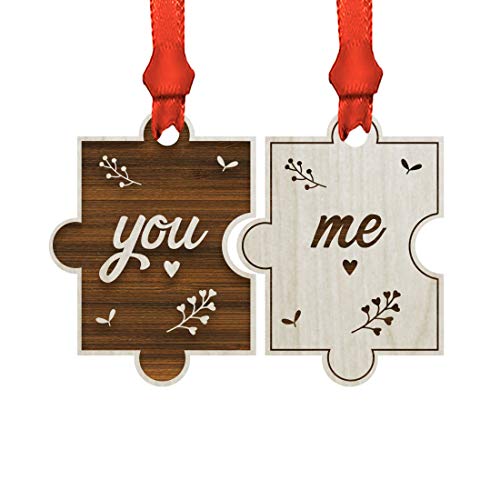 You Me Floral Puzzle Pieces