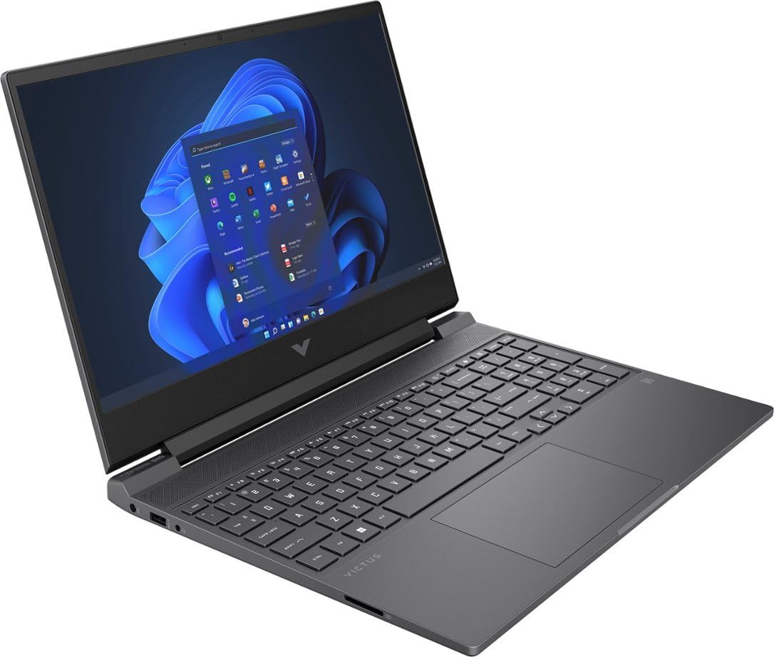 HP Victus 15 Gaming Laptop (2024) - AMD Ryzen 5 7535HS 6-Core, Radeon RX 6550M 4GB GPU, 8GB DDR5 RAM, 512GB SSD, 15.6