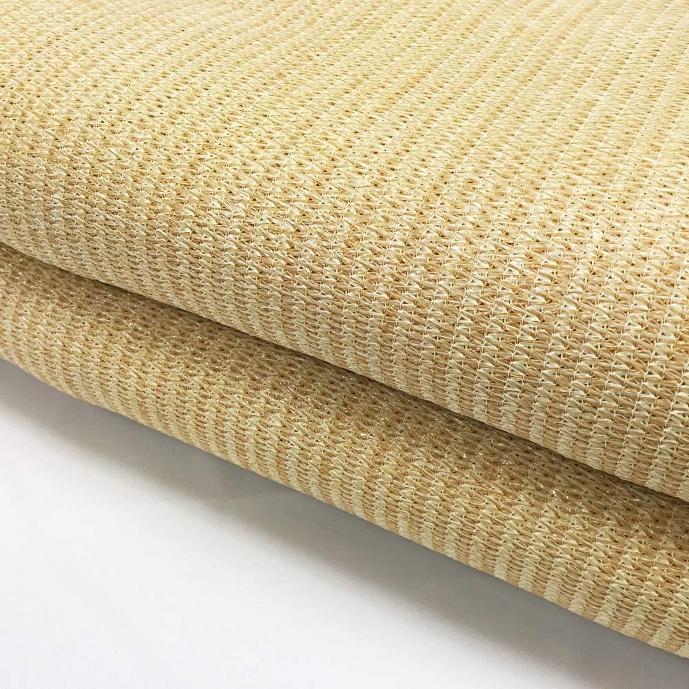 Alion Home 180 GSM Sunblock Shade Fabric Roll - 95% UV Protection, Breathable Mesh for Outdoor Use - Perfect for Fence, Garden, Backyard, Patio, Pergola, Greenhouse & Barn (8' x 50', Beige) - Ideal for Sun Protection & Privacy in Outdoor Spaces